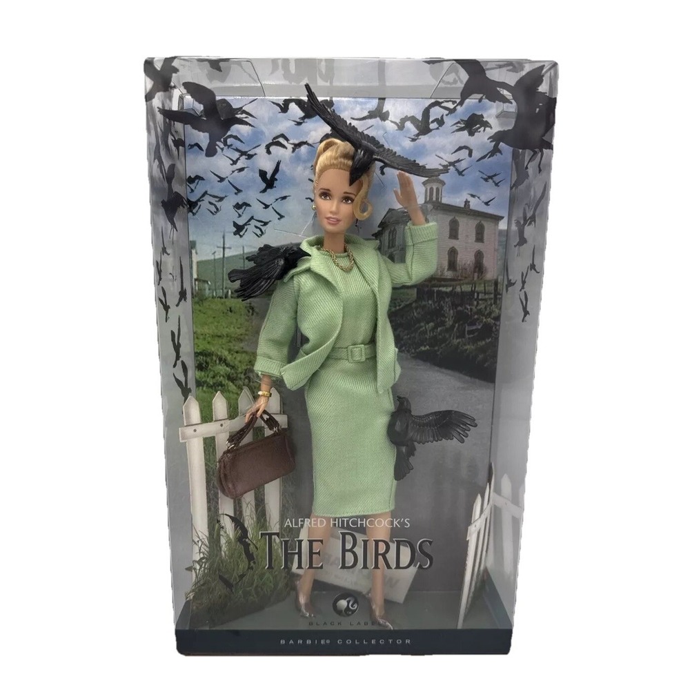 2008 The Birds Barbie Doll - Black Label - Alfred Hitchcock‎ 1963 Movie L9633